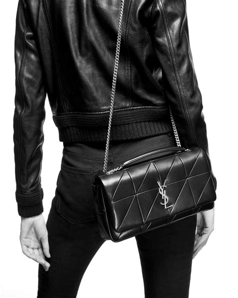 medium carre ysl|Saint Laurent Jamie Medium Carre Rive Gauche Shoulder Bag.